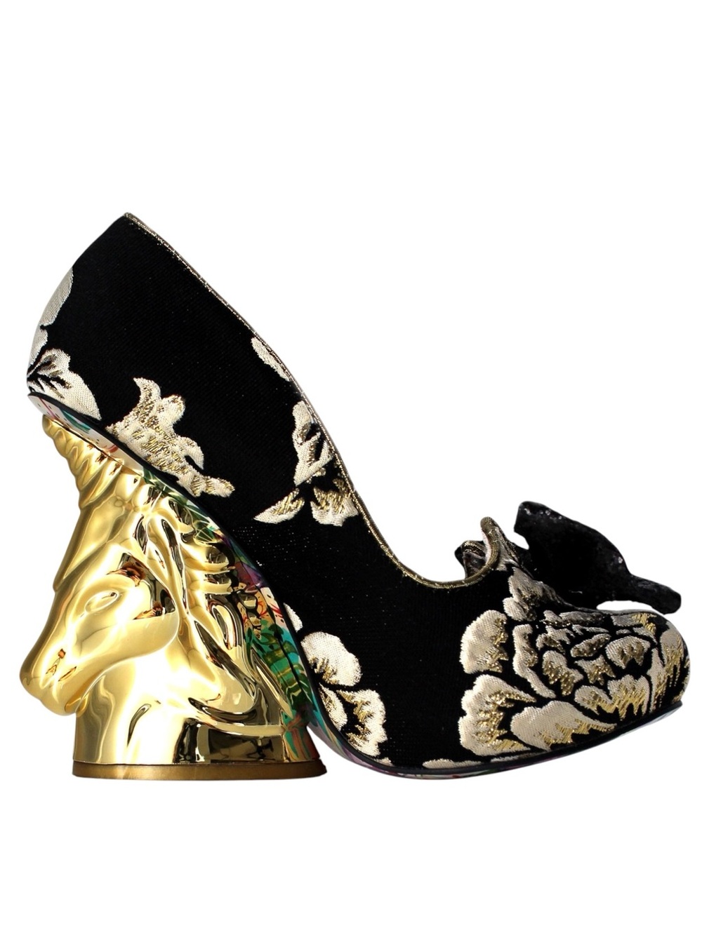 🆕{Irregular Choice} Trixy Gold Unicorn-Shaped Heel